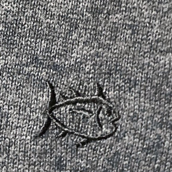 Southern Tide Charcoal‎ Gray 100% Cotton V-Neck Pullover Sweater - Picture 6 of 10